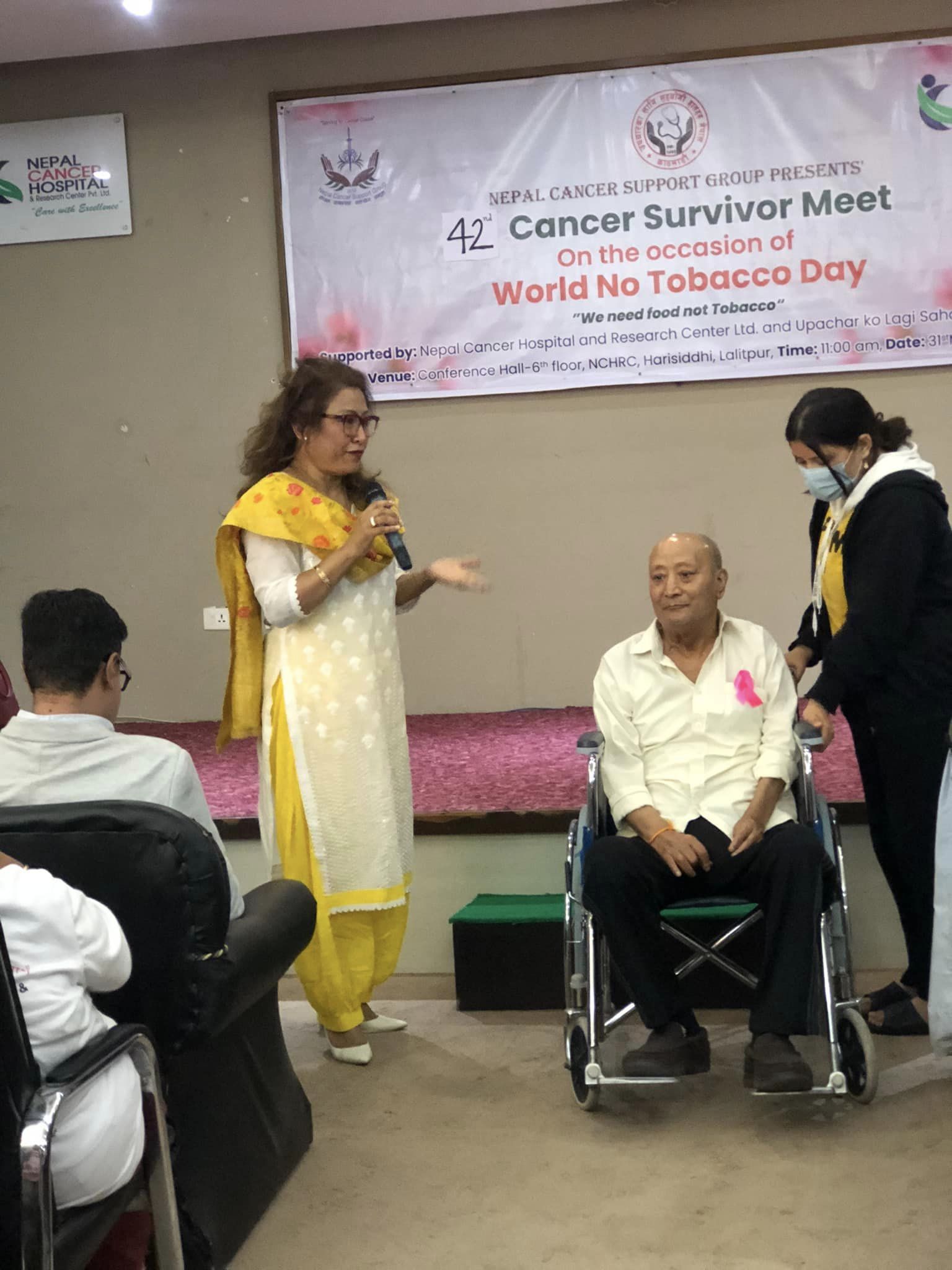 Some glimpse of cancer survivor meet on  the occasion of World no  tobacco day
